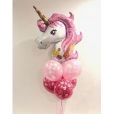 Pink Unicorn and Happy Birthday Latex